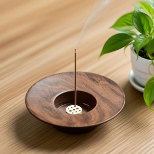 Handcrafted Artistic Wooden <b>Incense</b> <b>Burner</b> with Intricate Tribal Carving for Home, Temple - Product Image 3