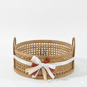 Produit chaud paniers tissés en rotin naturel pour cadeaux panier-cadeau de luxe pour les vacances du Ramadan Eid en gros du Vietnam - Product Image 1