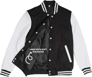 Varsity Leather for Winter <b>Men's</b> Plus Size Hot Sale - Pakistan - Customized Design Basketball Bomber <b>Jacket</b> for USA/ <b>UK</b> Market - Product Image 4