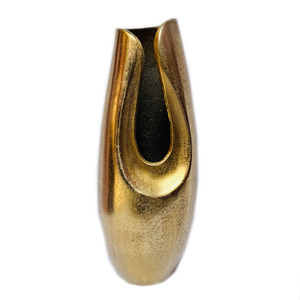 Vase à fleurs en aluminium Atiqco, style Mid-Century Modern, pour décoration intérieure, idéal pour plantes et arrangements floraux. - Product Image 4