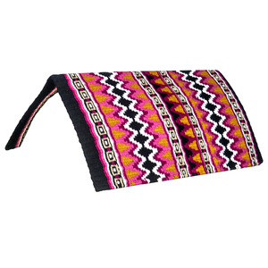 Almohadillas de sillín de equipo de montar occidental de lana duraderas y cómodas hechas a medida y Manta de espectáculo de desfile forro de polialgodón tejido a mano OEM - Product Image 3