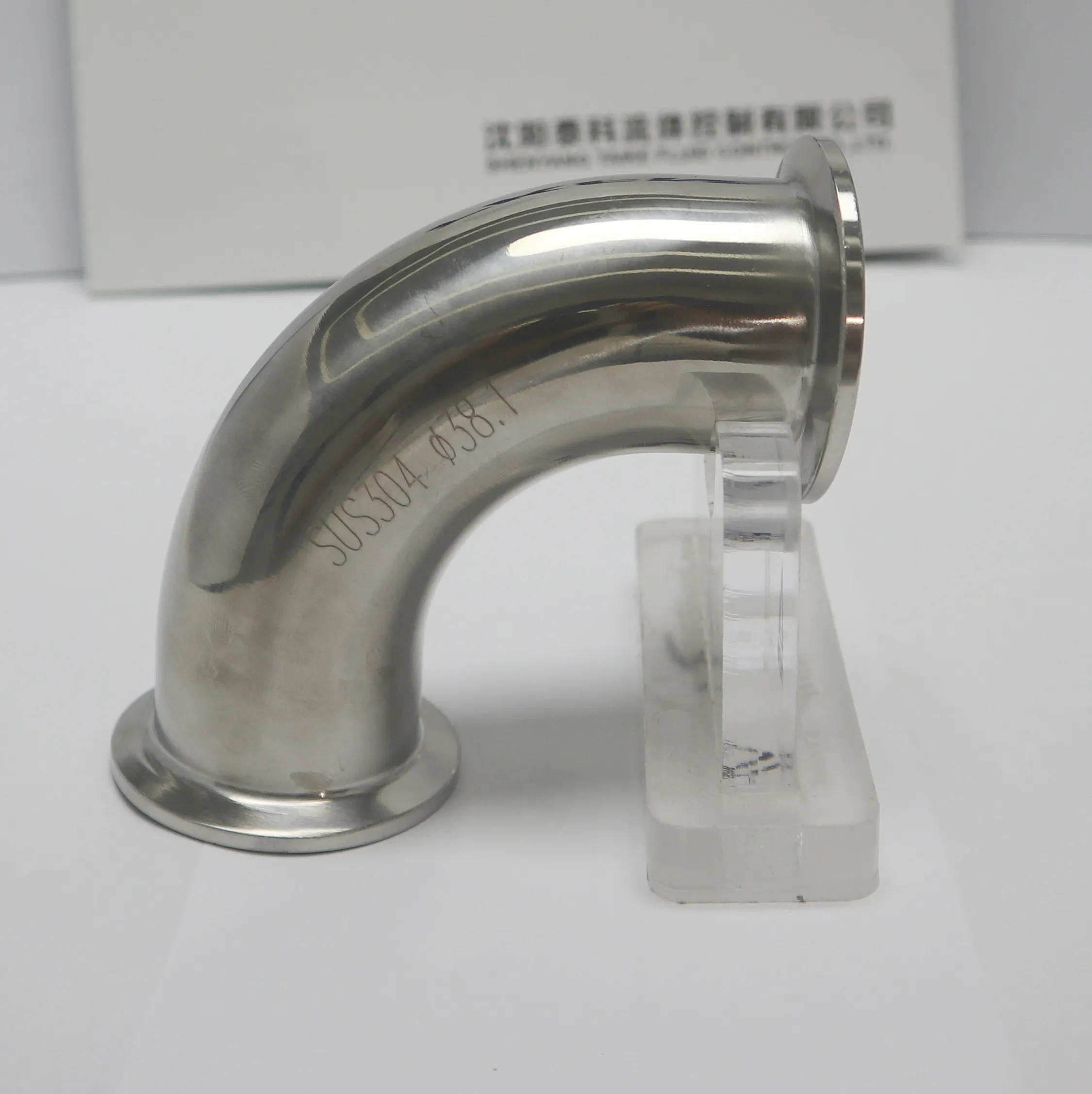 SS 304 316L Food Grade 2'' Sanitary Tri Clamp Welded Elbow 90 Degrees Elbow Connection Pipe Fittings Price