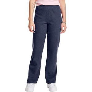 Pantalones de chándal pequeños de lana para mujer Eco-Smart con control de barriga Transpirable Fondo abierto y cintura elástica para Otoño e Invierno - Product Image 1
