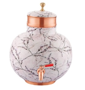 Distributeur d'eau potable en cuivre avec couvercle et poignée Design fantaisie pour l'école de bureau à domicile à faible coût - Product Image 4