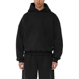 Wholesale Custom Streetwear Heavyweight Pullover Drop Shoulder <b>Hoodie</b> 350 Gsm Blank <b>Oversized</b> Hoodies <b>for</b> <b>Men</b> - Product Image 6