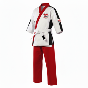 Uniforme de Karate Personalizado de Buena Calidad, Unisex, Color Personalizado, 100% Algodón, Transpirable, Ligero y Duradero para Adultos, 260g - Product Image 4