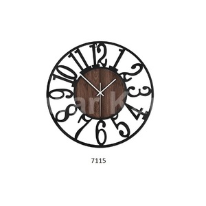 Home Decorative Item Classic Wall Black Metal <b>Clock</b> Best Indoor Decorative Living Room Dining Room Natural Black Metal <b>Clock</b> - Product Image 1
