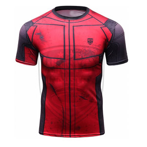 Les chemises de compression de gymnase de haute qualité sur mesure conçoivent votre propre vêtement de fitness avec impression numérique en vente - Product Image 1