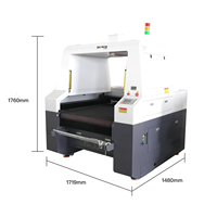 Machine de découpe de film DTF CO2 à tête unique 9070, caméra grand angle industrielle haute vitesse pour découpe en continu en gros volume