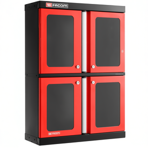 Armario para Herramientas Facom Rojo con Armario Superior y 2 Puertas de Vidrio - Product Image 2