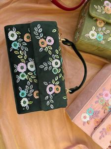 VÊTEMENTS DE MARIAGE Style bohème broderie perle mode pochette à main sacs à main conception fantaisie couleurs personnalisées doublure en gros - Product Image 4