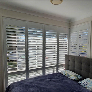 Volets de fenêtre en PVC à plusieurs niveaux en bois de tilleul les plus vendus, flexibles et offrant une intimité <span class=keywords><strong>pour</strong></span> la chambre à coucher - Product Image 5