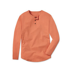 OEM personalizado hombres Henley suave y cómoda camisa manga larga para ropa casual 100% algodón Henley camisetas - Product Image 3