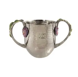 Tasse à laver en acier inoxydable au design antique Produits de salle de bain de qualité supérieure faits à la main et dernière poignée de conception - Product Image 1