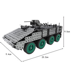 ชุดของเล่นประกอบโมเดลรถหุ้มเกราะโลหะแบบทำมือชุดของเล่นตัวต่อ3D สำหรับเด็ก797ชิ้น - Product Image 3