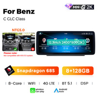 Radio para Auto Navifly Snapdragon 685 2K con el Sistema Android Más Reciente, 8+256 GB, para Benz Clase C W205-GLC X253-V 2014-2018 NTG 5.0