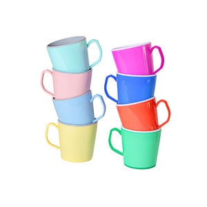 Unbreakable Impact-Resistant <b>Plastic</b> <b>Drinking</b> <b>Cup</b> Two-Tone PP Mug Ergonomic Handle Business Gifts Leak Proof Eco-Friendly Modern - Product Image 5