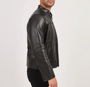 Chaqueta de Cuero Vacuno para Hombre al por Mayor, Chaqueta de Cuero Genuino Hecha a Medida, Estilo Urbano, Impermeable, de Alta Gama - Product Image 3