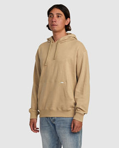 Sweat à capuche uni beige pour hommes couleur unie pull sweat décontracté doux polaire sweat à capuche chaud à manches longues confortable Streetwear - Product Image 2