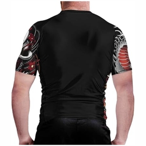 Rashguard kimono Bjj à manches courtes imprimé sublimation avec logo personnalisé Rashguard MMA personnalisé pour homme Concevez votre propre Rashguard Bjj - Product Image 5