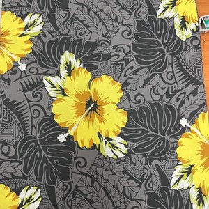 การออกแบบฮาวายที่สวยงามสดใสใน4สีบนผ้าฝ้ายทอความกว้าง44นิ้วพร้อมส่งทันที - Product Image 2