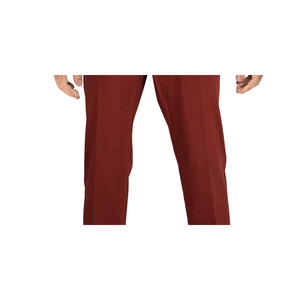 Pantaloni Eleganti da Uomo Tommy Hilfiger Modern Fit TH Flex Stretch Comfort Rossi Taglia 34X32 con Logo Personalizzabile in Tessuto Pettinato e Cintura - Product Image 3