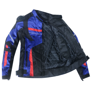 Chaqueta de moto impermeable de malla azul para hombre, protecciones de armaduras CE, textil de turismo para aventuras de verano, lluvia de aventuras para hombre - Product Image 3