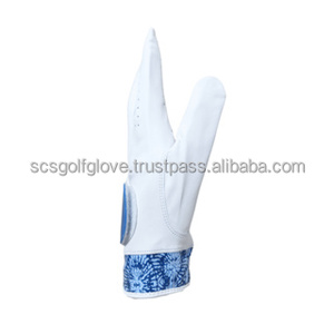 Guante de Golf de mano izquierda personalizable de alta calidad, cuero Cabretta genuino transpirable, diseño de logotipo personalizado de PU para hombres y mujeres, hecho - Product Image 3