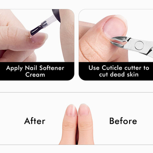 Pince à cuticules pour ongles en gros avec lames tranchantes à pointe fine Pince à enlever la peau morte à double ressort 4.5" - Product Image 4