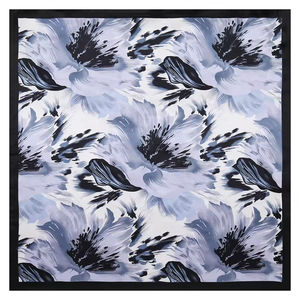 OEM Design Luxury Satin Silk <b>Square</b> <b>Scarf</b> Custom Printed Floral Logo Foulard Spring Autumn Silk <b>Scarves</b> - Product Image 3