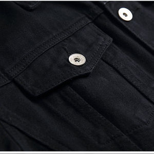 Venta al por mayor de los hombres chaqueta de mezclilla de ajuste regular transpirable OEM elegante chaquetas de mezclilla de alta calidad con la chaqueta de color personalizado para el hombre - Product Image 6
