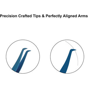 Pince à épiler en acier inoxydable de marque privée de volume avec logo personnalisé, conception gratuite, extension de cils - Product Image 5