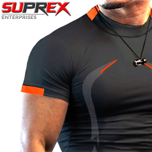 Custom Men’s <b>Compression</b> T Shirt Quick Dry Gym Fitness Tight Sportswear Athletic Workout Activewear Manufacturer Fully Customize - Product Image 6