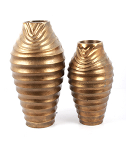 Florero de aluminio moderno hecho a mano, Metal pulido de níquel para decoración del hogar y el jardín para decoración de mesa de boda - Product Image 3