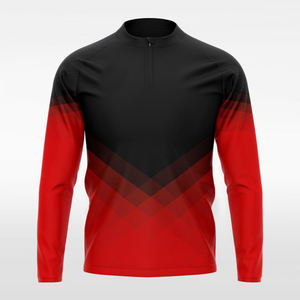 Chemises de sport réversibles personnalisées à sublimation, quart de zip, respirantes, écologiques, légères, maillots d'entraînement athlétique - Product Image 1