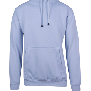 เสื้อฮู้ดสีฟ้าอ่อน ผ้าฝ้ายฟลีซ แบบเรียบ ไม่จำกัดเพศ สวมใส่สบาย เหมาะสำหรับฤดูหนาว สไตล์ลำลอง สตรีทแวร์ ขายส่งจำนวนมากจากโรงงาน - Product Image 3
