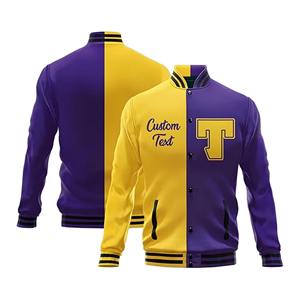 Veste de baseball universitaire vintage personnalisée de haute qualité pour hommes femmes avec col montant imprimé cousu brodé vêtements d'hiver - Product Image 5