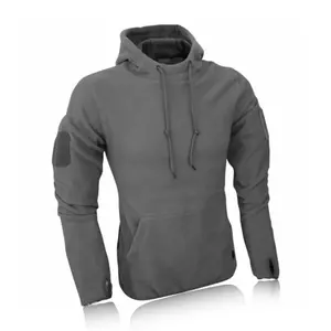 Sweat à capuche personnalisable pour hommes Parfait pour les commandes corporatives en gros Sweat à capuche gris avec poche Confortable Élégant pour l'image de marque personnalisée - Product Image 3