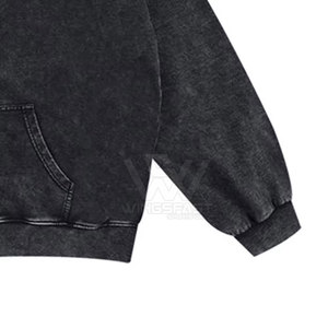 Diseño personalizado al por mayor Basics Men Acid Wash Hoodies Mejor calidad Precio barato Basics Men Acid Wash Hoodies - Product Image 6