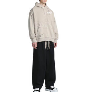 Custom Design Men <b>Distressed</b> Hoodies Lightweight <b>Distressed</b> Hoodies 2025 <b>Top</b> Quality Men Hoodies - Product Image 3