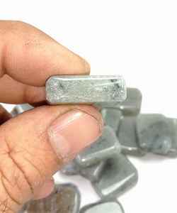 หินอาเกตสีเทาอมเทาหินธรรมชาติสำหรับการบำบัดด้วยคริสตัลหินอาเกตขนาดใหญ่หินอัญมณีแกะสลักฮวงจุ้ยจักระ - Product Image 2