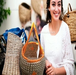 Panier en rotin tissé Sabai herbe panier extérieur fruits légumes et fruits secs nouveau Design panier d'ustensiles de cuisine avec poignée pour un usage quotidien - Product Image 3