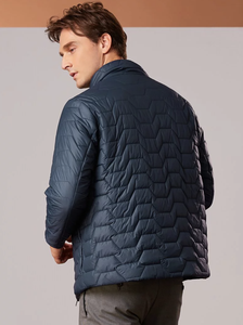 Veste matelassée pour homme de haute qualité, nouveau design, 100% polyester, imperméable, avec deux poches latérales, veste à bulles pour homme - Product Image 3