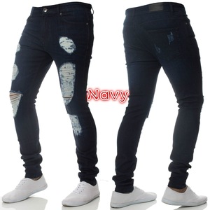 Vente en gros de jeans skinny classiques de haute qualité à quantité minimale de commande basse pour hommes pantalon de plein air pour hommes en coton spandex tricoté léger cargo - Product Image 4
