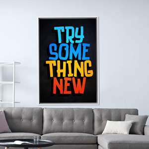 Modern Printed <b>Canvas</b> Artwork for Elegant Home Decor | Flat, Vibrant Design,White <b>Framed</b> - Product Image 1