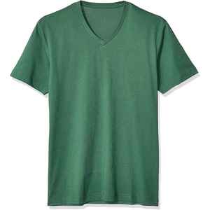 T-shirt à col en V uni pour hommes, logo personnalisé pour hommes, confortable, col en V, t-shirts vierges, vêtements de sport fitness décontractés, top des ventes - Product Image 1