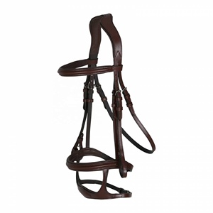 Bride anatomique fabriquée en Inde équipement en cuir doublé doux équipement de sport d'équitation respirant de qualité supérieure - Product Image 2