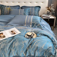 60S 100% coton housse de couette ensemble quatre pièces Kit couette luxe rideau ensembles de literie pour la chambre à coucher
