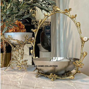 Cuenco decorativo redondo de doble tono de acero inoxidable para boda, ensaladera de metal de calidad exportada de la India - Product Image 6