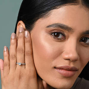 Anillos de Plata de Ley 925 de Primera Calidad para Mujer con Diamantes, Chapados en Rodio, Certificados por IGI, Tipo Anillo de Compromiso para Hombre - Product Image 3